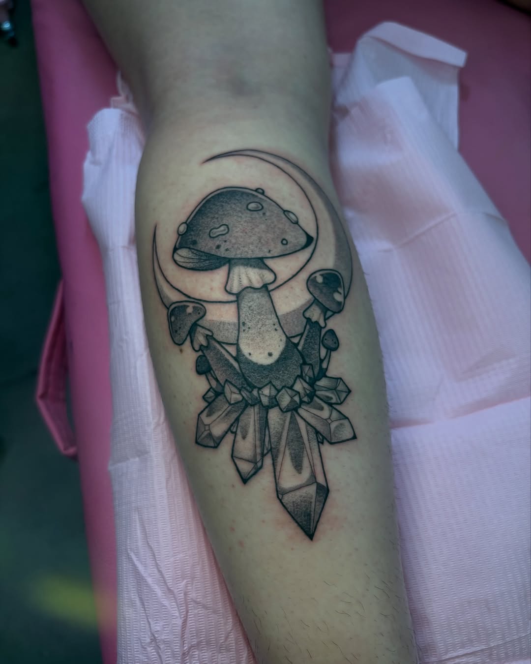 Tattoo by @skaikattcxart — black_and_grey, illustrative