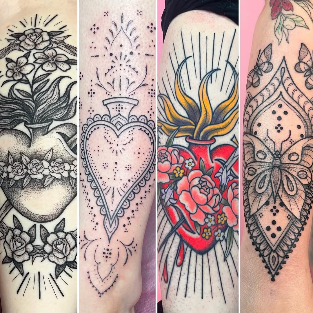 Tattoo by @brianaleflore — black_and_grey, dotwork