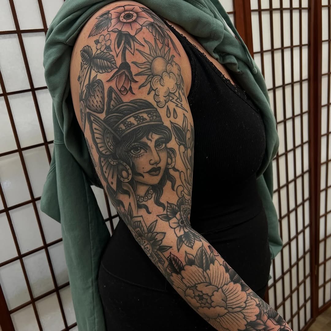 Tattoo by @chrisromolini โ neo_traditional, black_and_grey