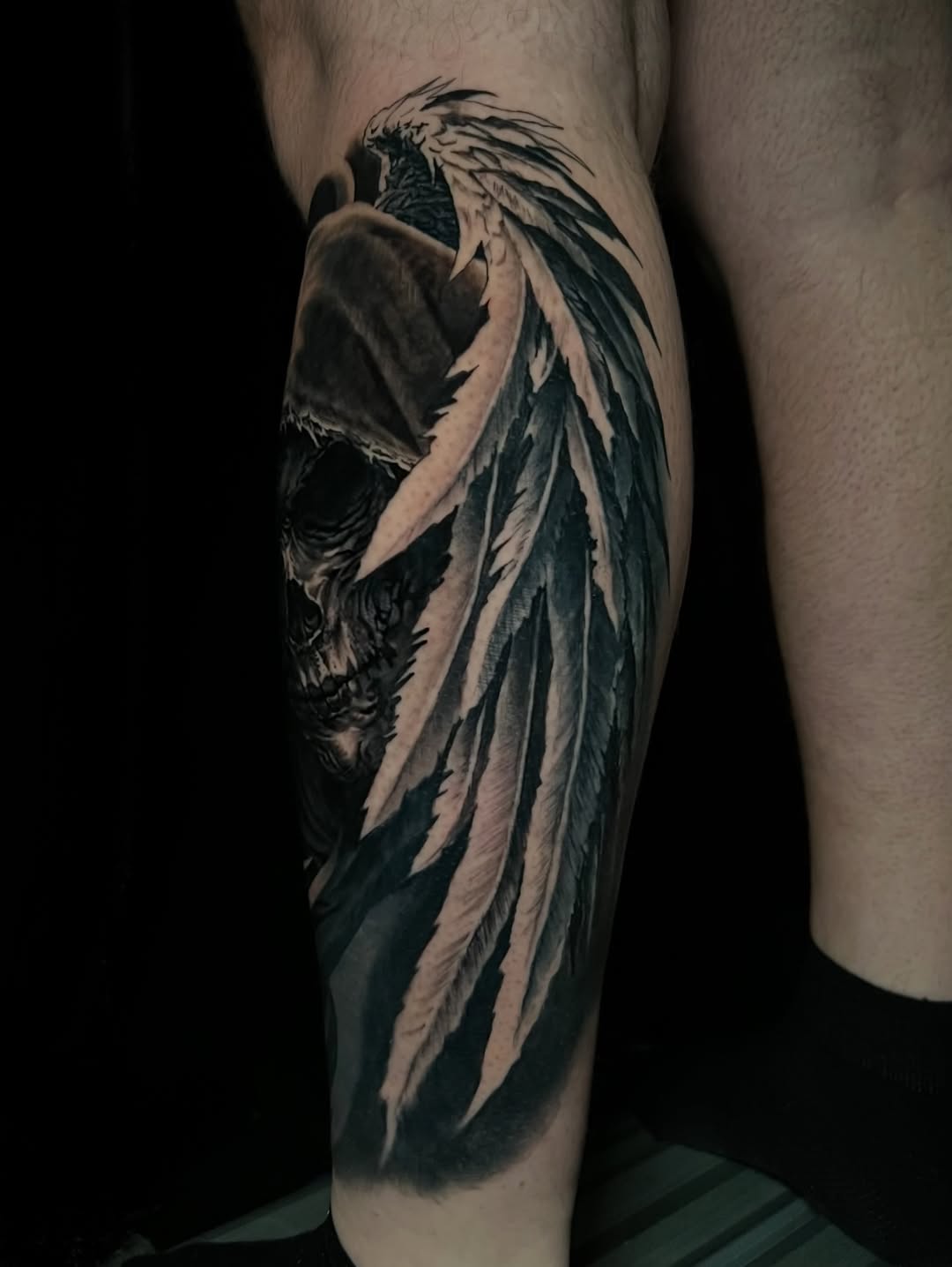 Tattoo by @alan.giles.tattoos — realism, dark_realism