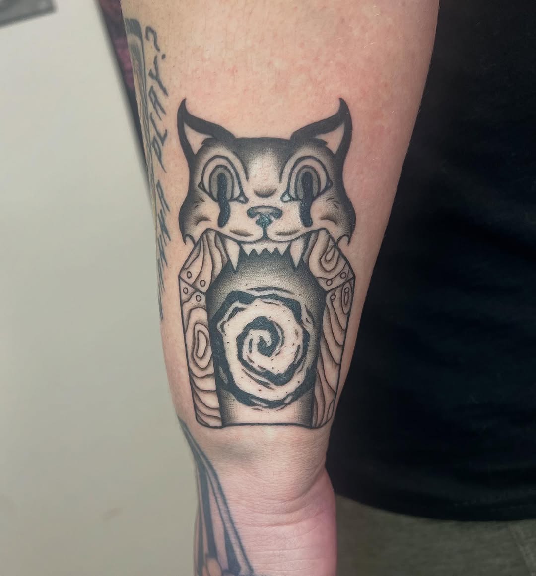 Tattoo by @dirtbagdani.tattoo — american_traditional, black_and_grey