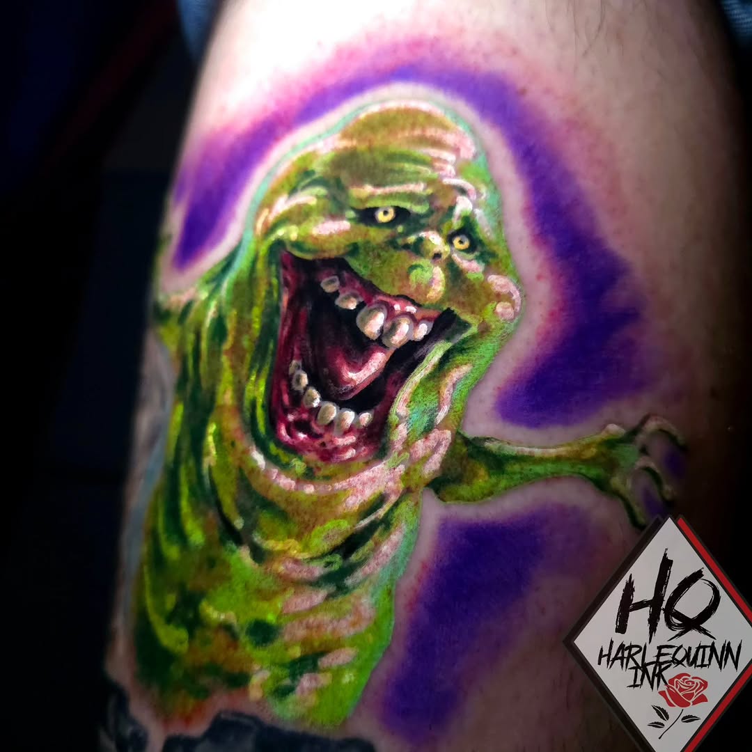 Tattoo by @harlequinn_ink — realism, illustrative