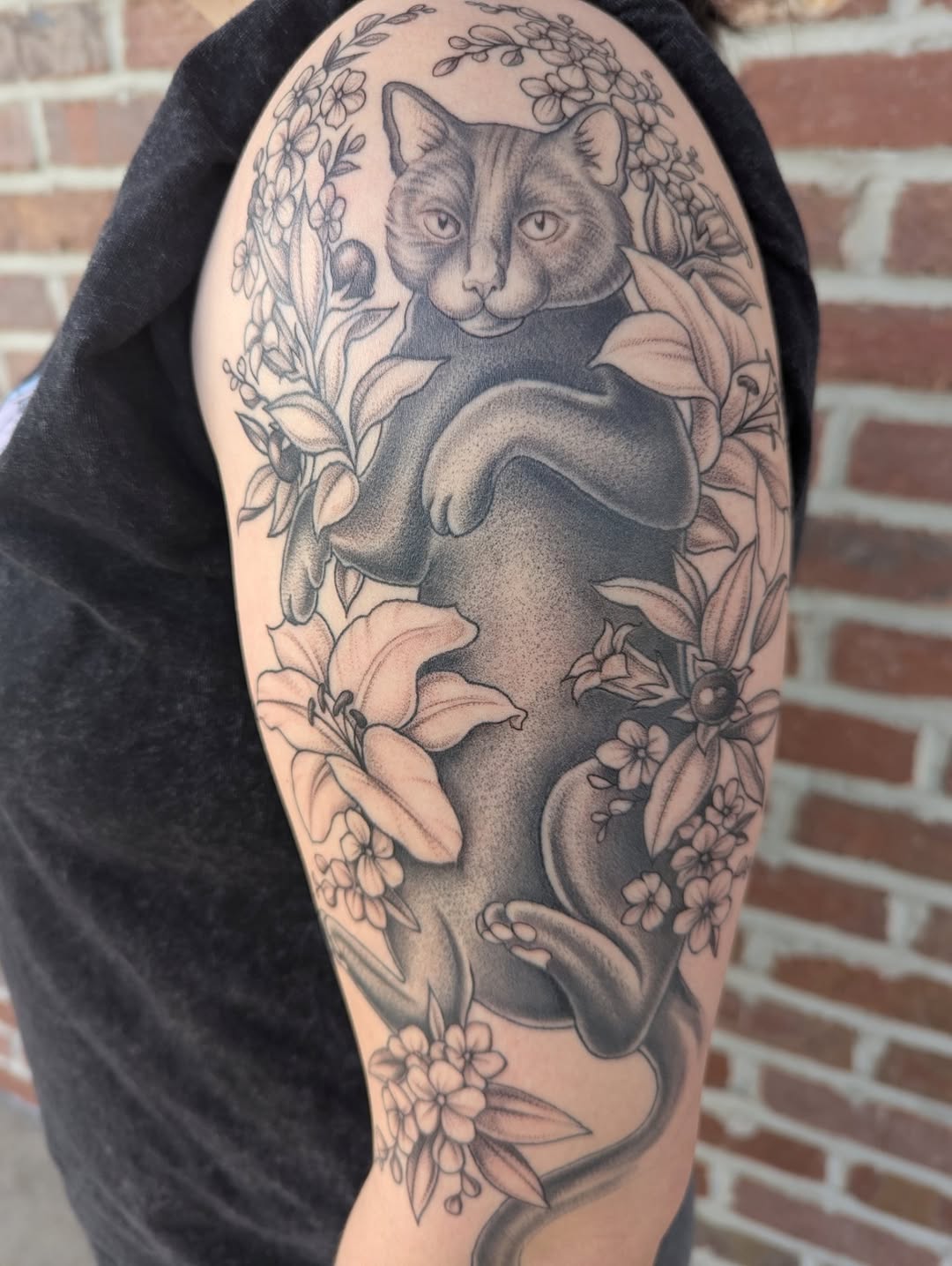 Tattoo by @colormemegantattoos — realism, black_and_grey