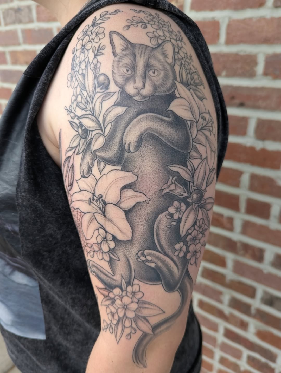Tattoo by @colormemegantattoos — black_and_grey, realism