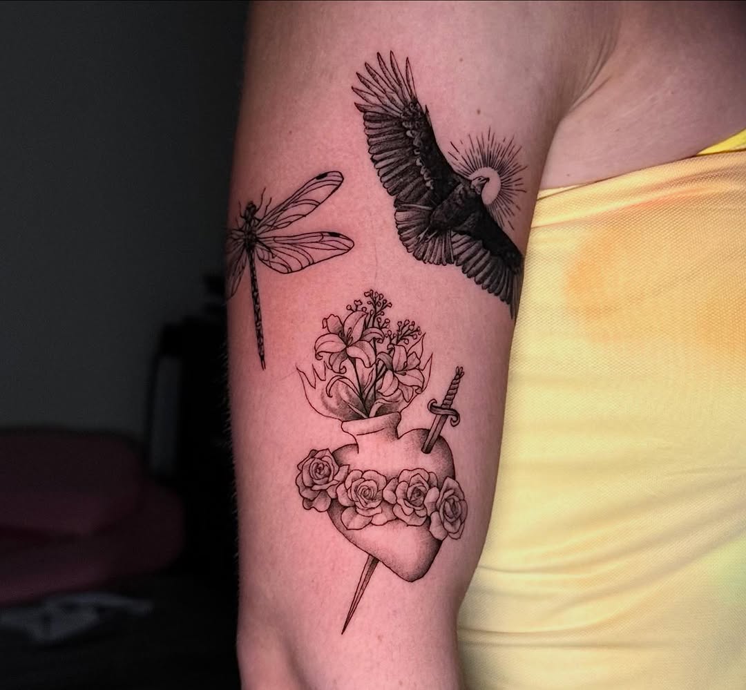 Tattoo by @noble.tattoos — black_and_grey, realism