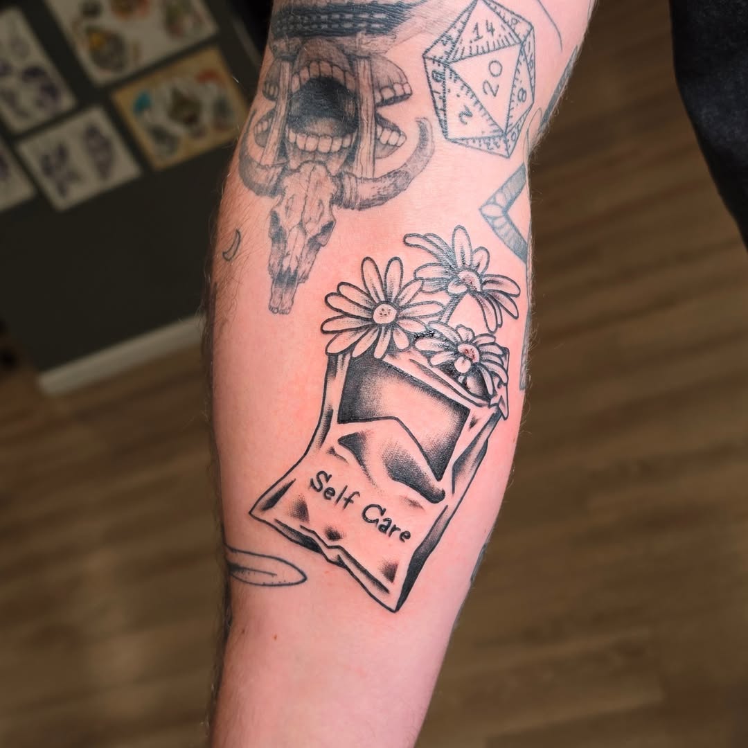 Tattoo by @taylorgperry — fine_line, black_and_grey