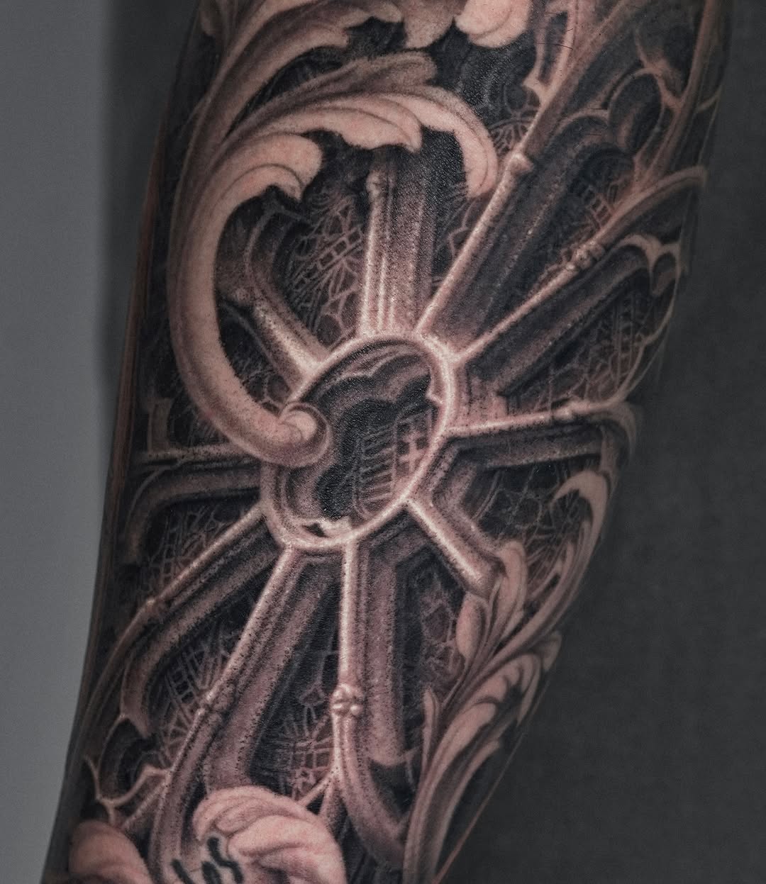 Tattoo by @sumok_tattoo β realism, black_and_grey