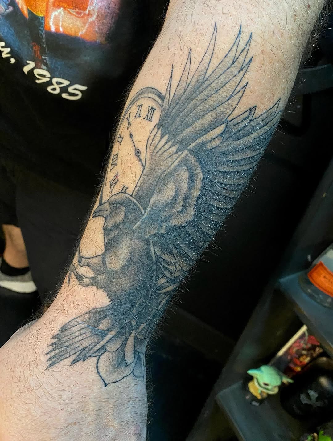 Tattoo by @stabby_savvy — black_and_grey, realism