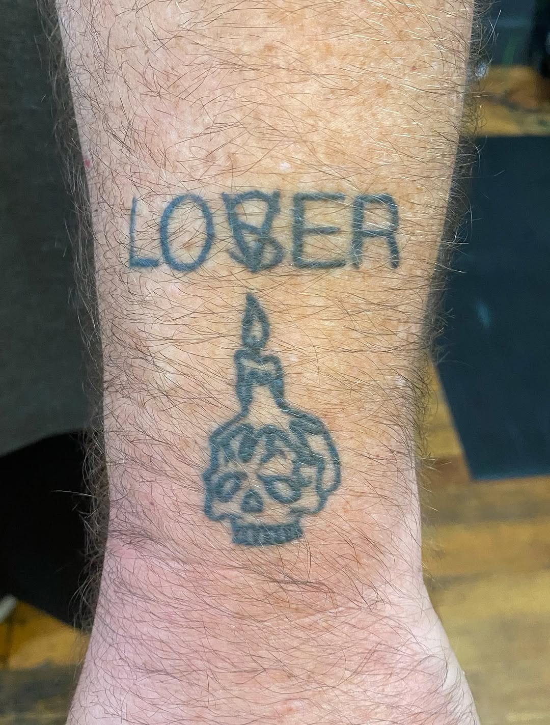 Tattoo by @stabby_savvy — lettering_script, ignorant