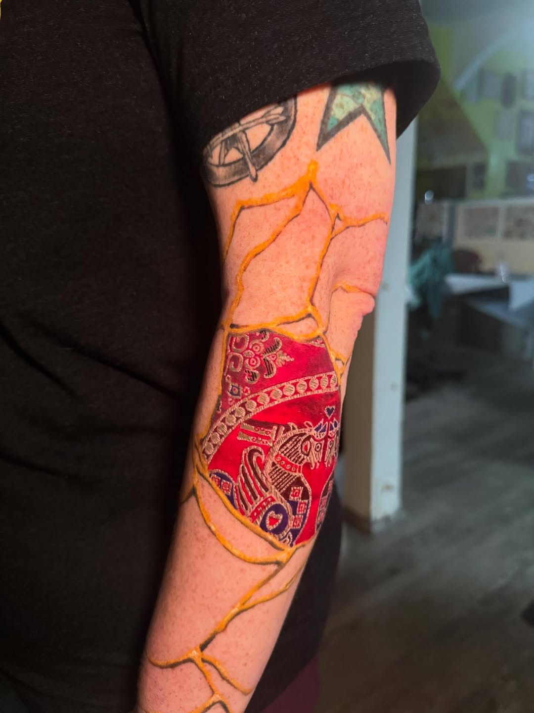Tattoo by @stevielichous — blackwork, ornamental