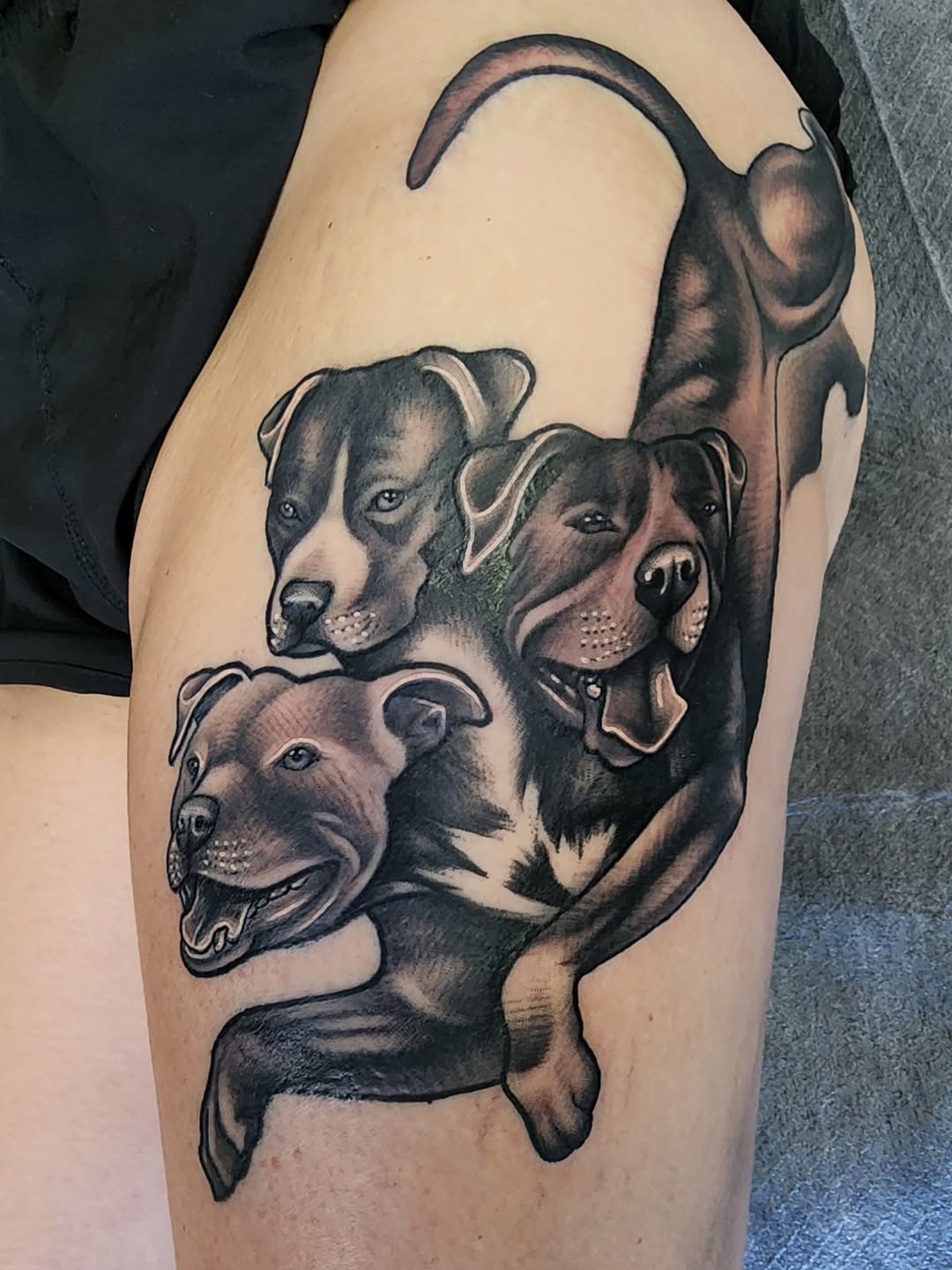 Tattoo by @meekotattoos — realism, black_and_grey
