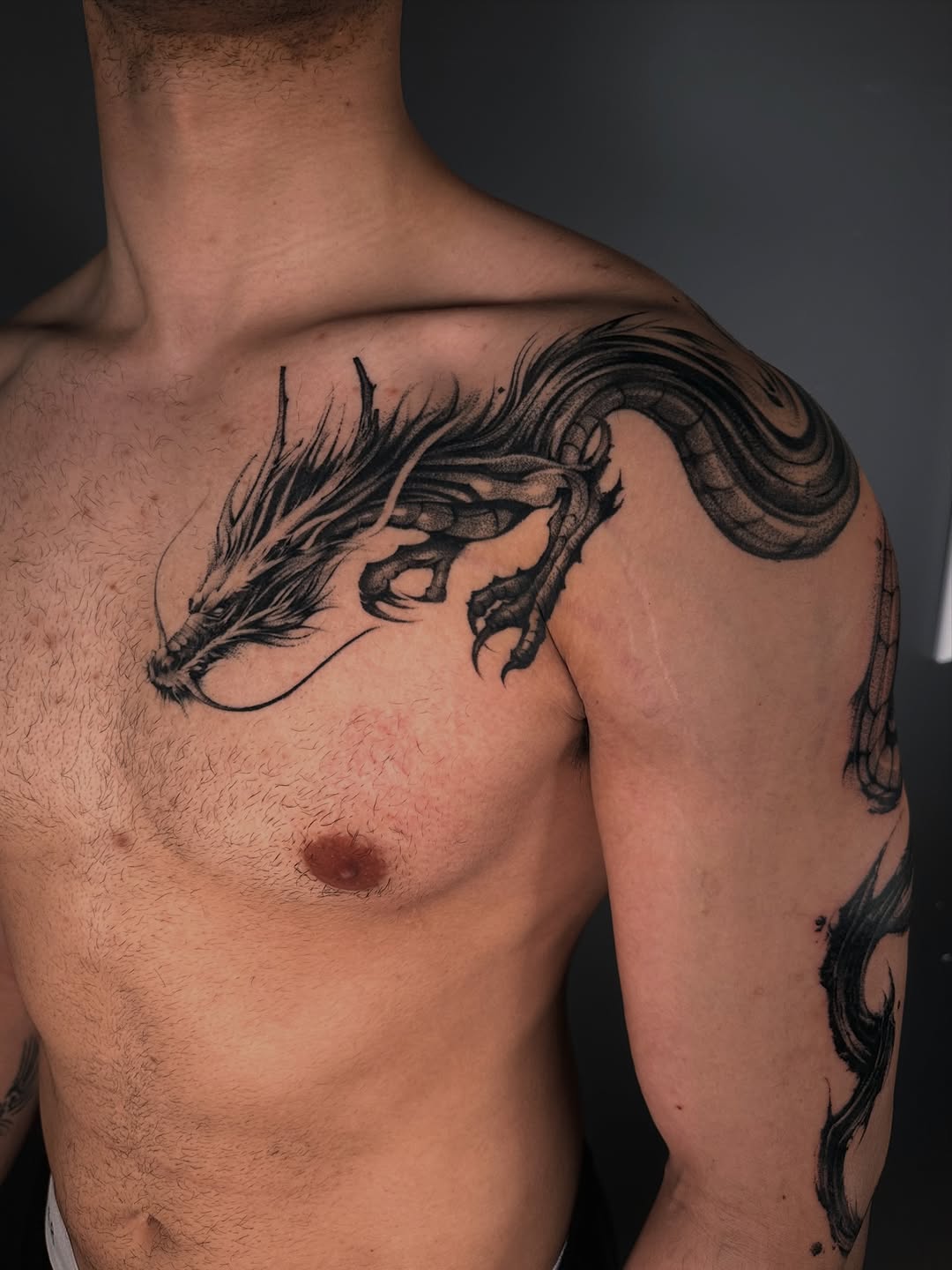 Tattoo by @loganartstudio โ blackwork