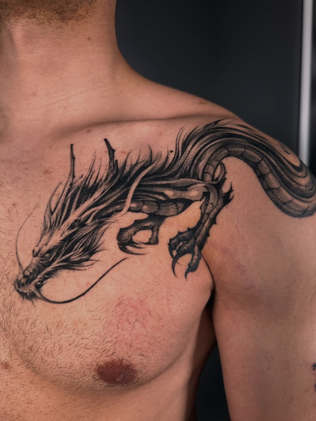 Tattoo by @loganartstudio โ blackwork, dotwork