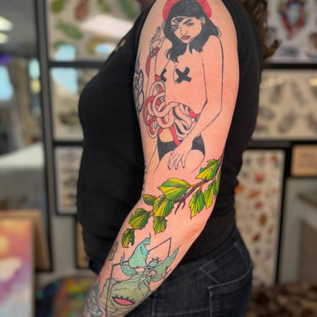 Tattoo by @sullivangiles — new_school, trash_polka
