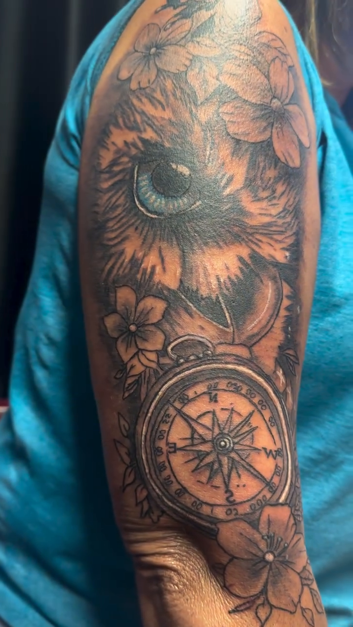 Tattoo by @tit_4_tatz — realism, black_and_grey