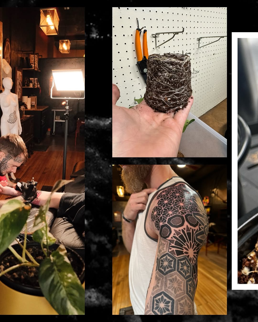 Tattoo by @chrisirvintattoos β geometric, dotwork