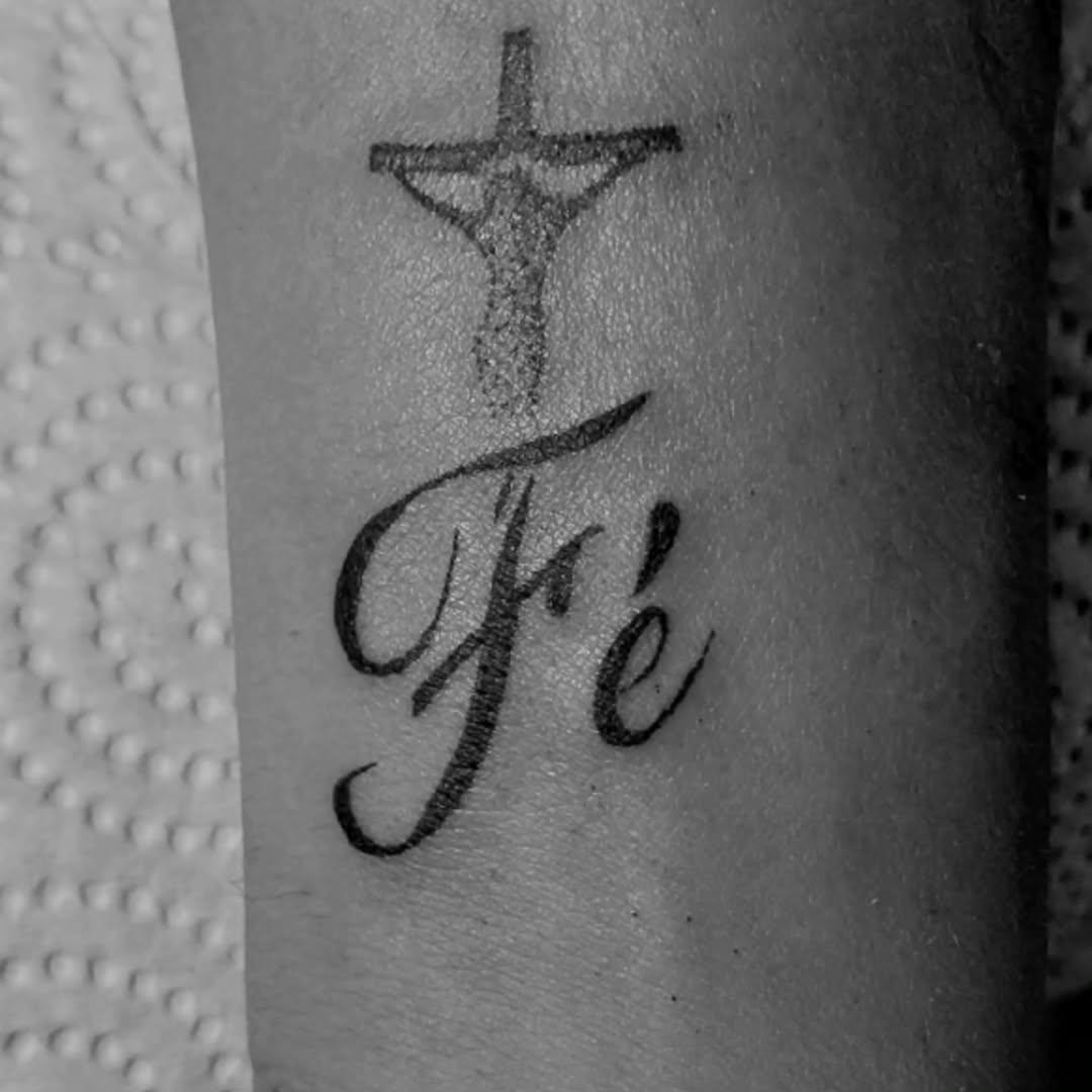 Tattoo by @too_arttoo — lettering_script, black_and_grey