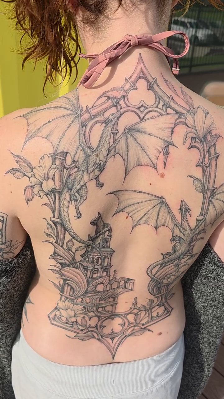 Tattoo by @asparagusnightmare — black_and_grey, realism