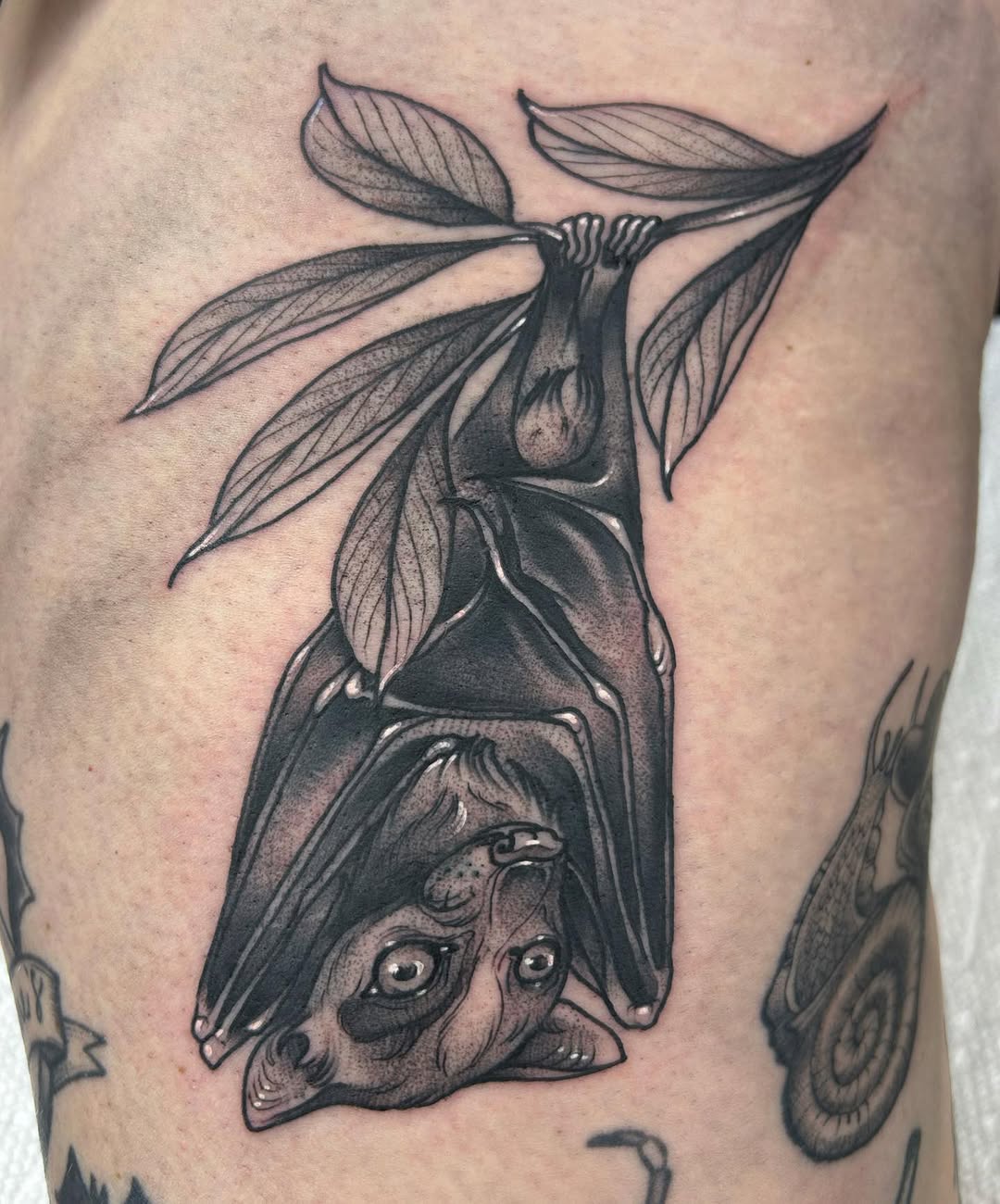 Tattoo by @tatijanahoskinson — black_and_grey, realism