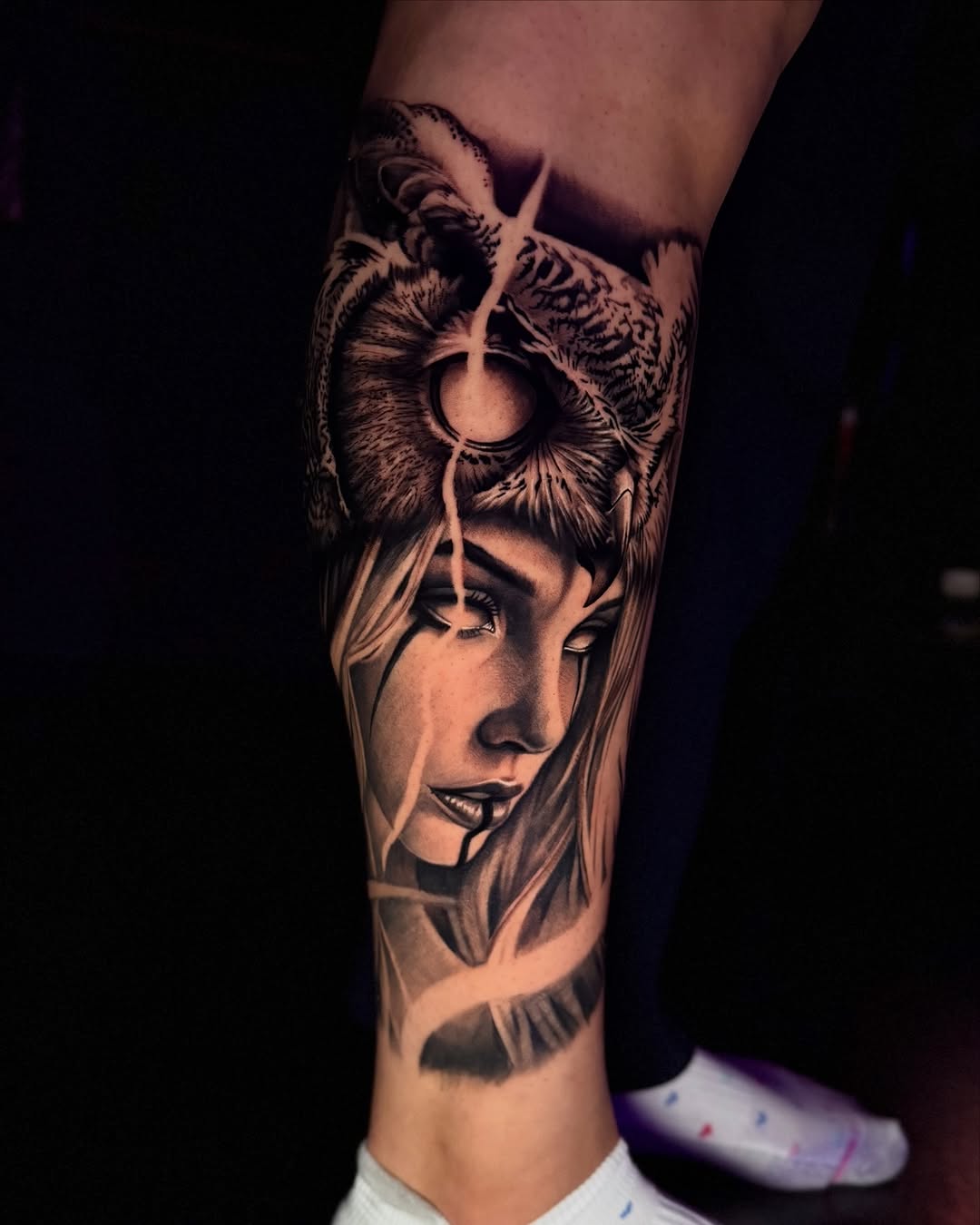 Tattoo by @itstommyink — realism, black_and_grey