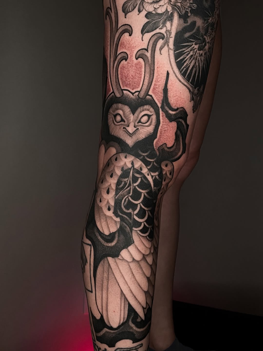 Tattoo by @kairo.tattooer — japanese_irezumi, black_and_grey