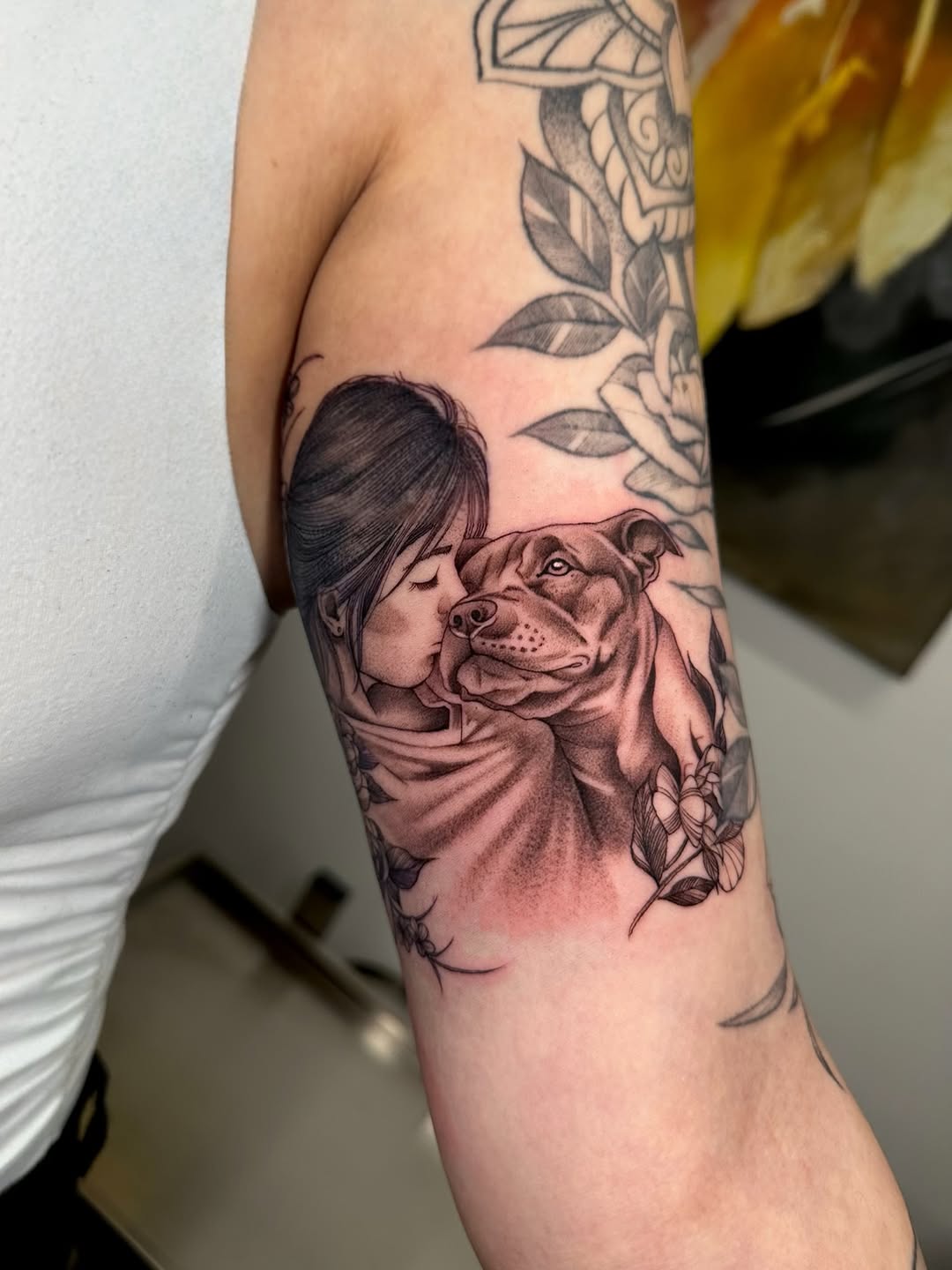 Tattoo by @dayana_tattooartist — realism, black_and_grey