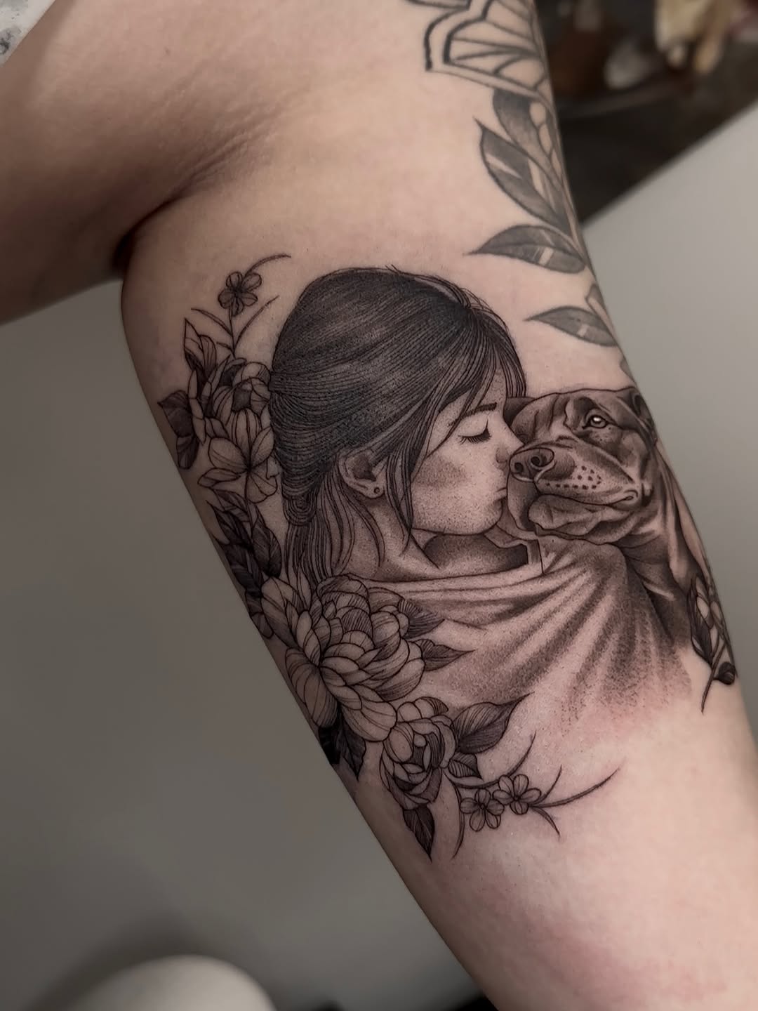 Tattoo by @dayana_tattooartist — black_and_grey, realism