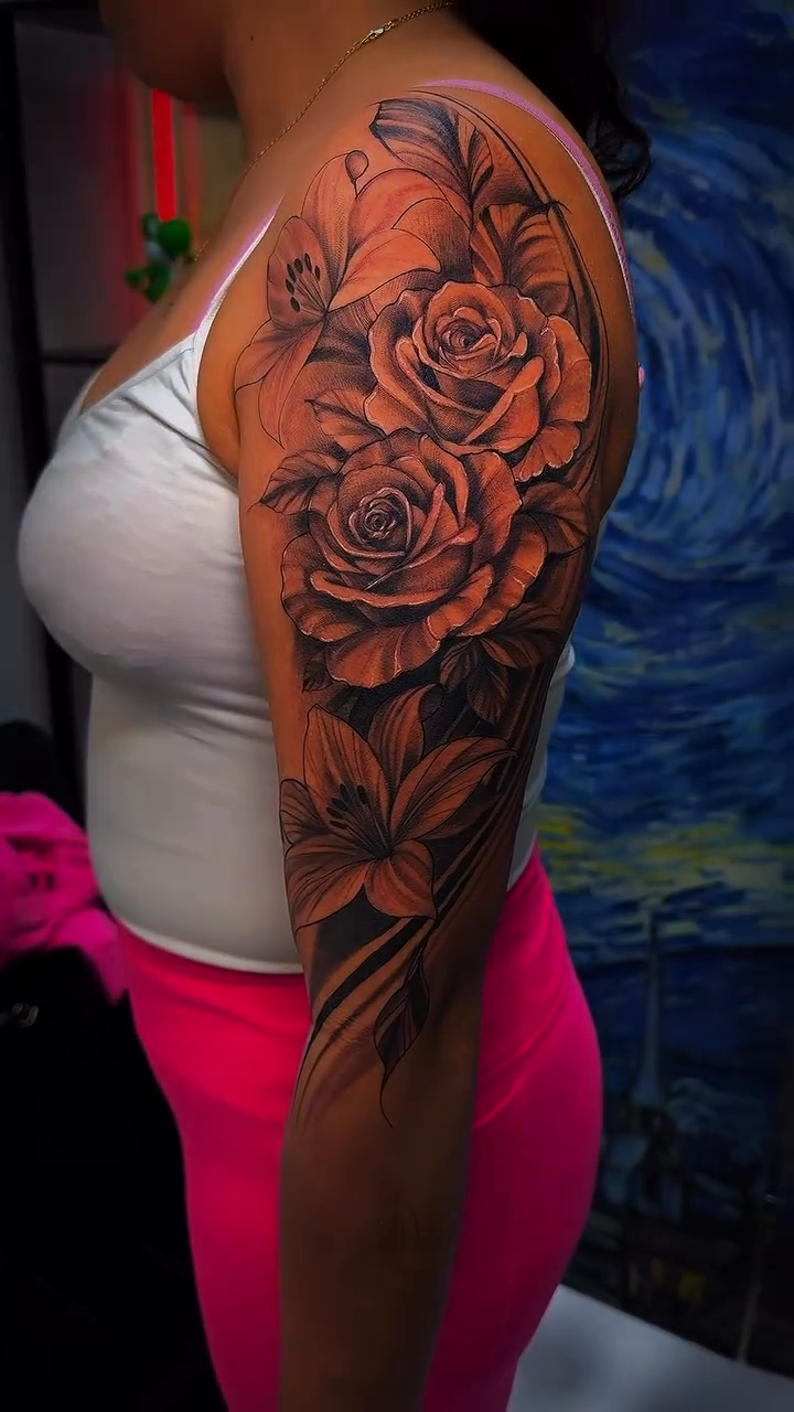 Tattoo by @eyiarttattoo — realism, black_and_grey