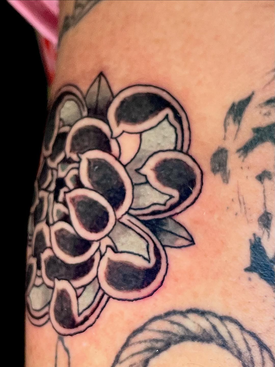 Tattoo by @kevant13 — black_and_grey, illustrative