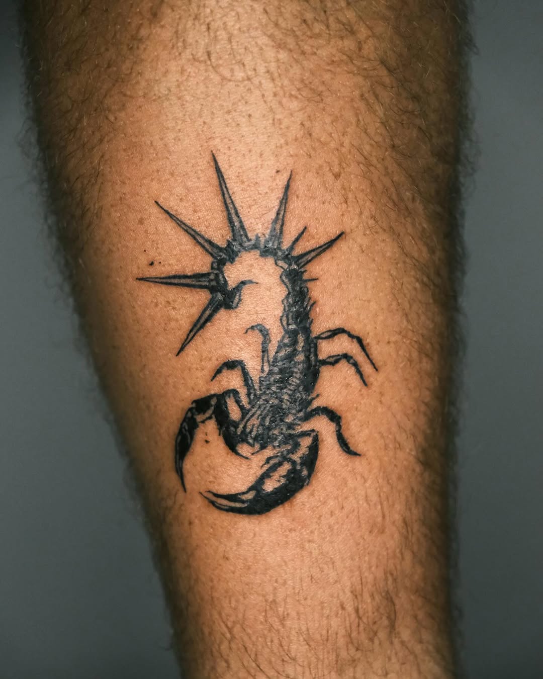Tattoo by @oxurminexo โ blackwork, dark_realism