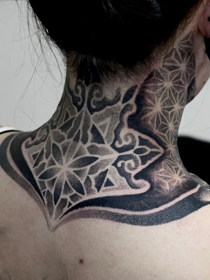 Tattoo by @jc_tats โ geometric, dotwork