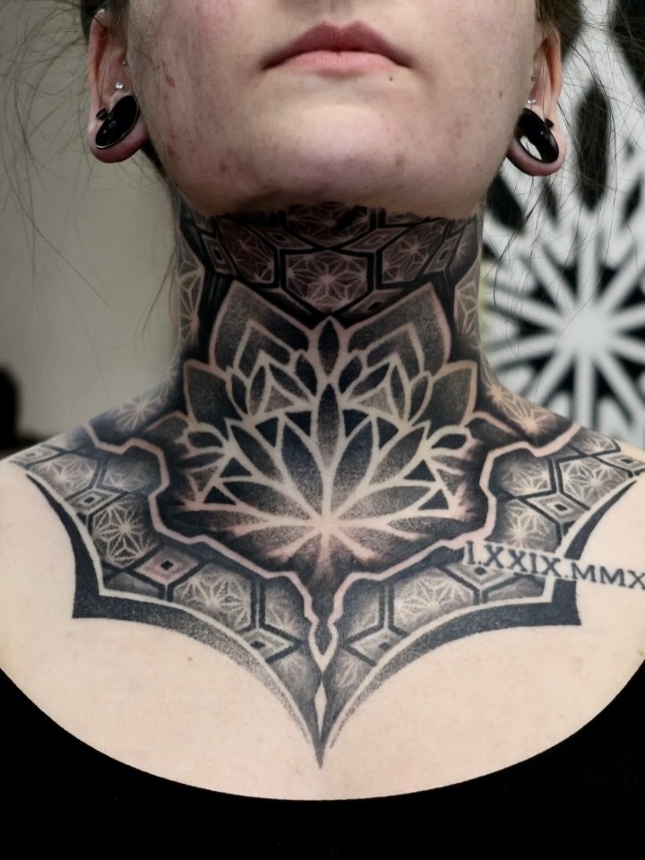 Tattoo by @jc_tats โ geometric, dotwork