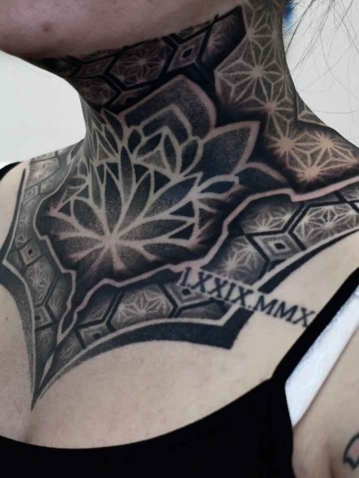 Tattoo by @jc_tats โ geometric, dotwork