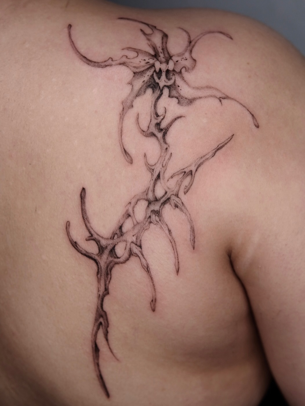 Tattoo by @rayzhu.tattoo — blackwork, ornamental