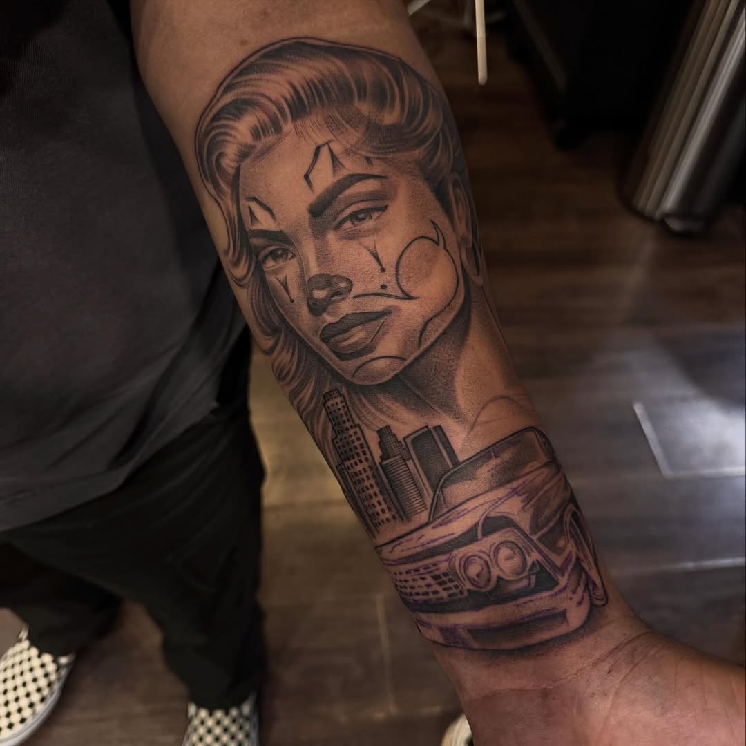 Tattoo by @plata3rl — chicano, realism