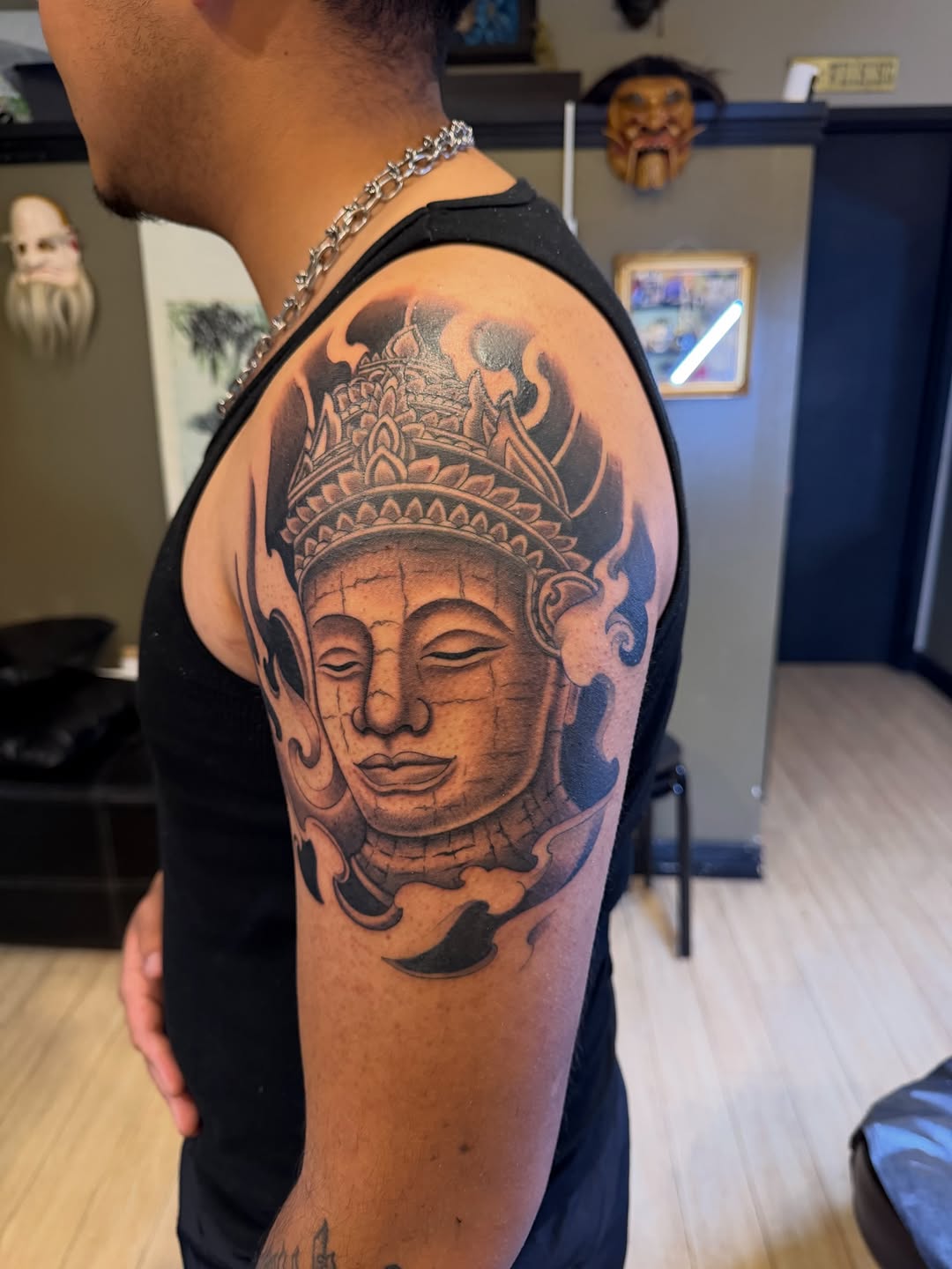 Tattoo by @winstooon — black_and_grey, realism