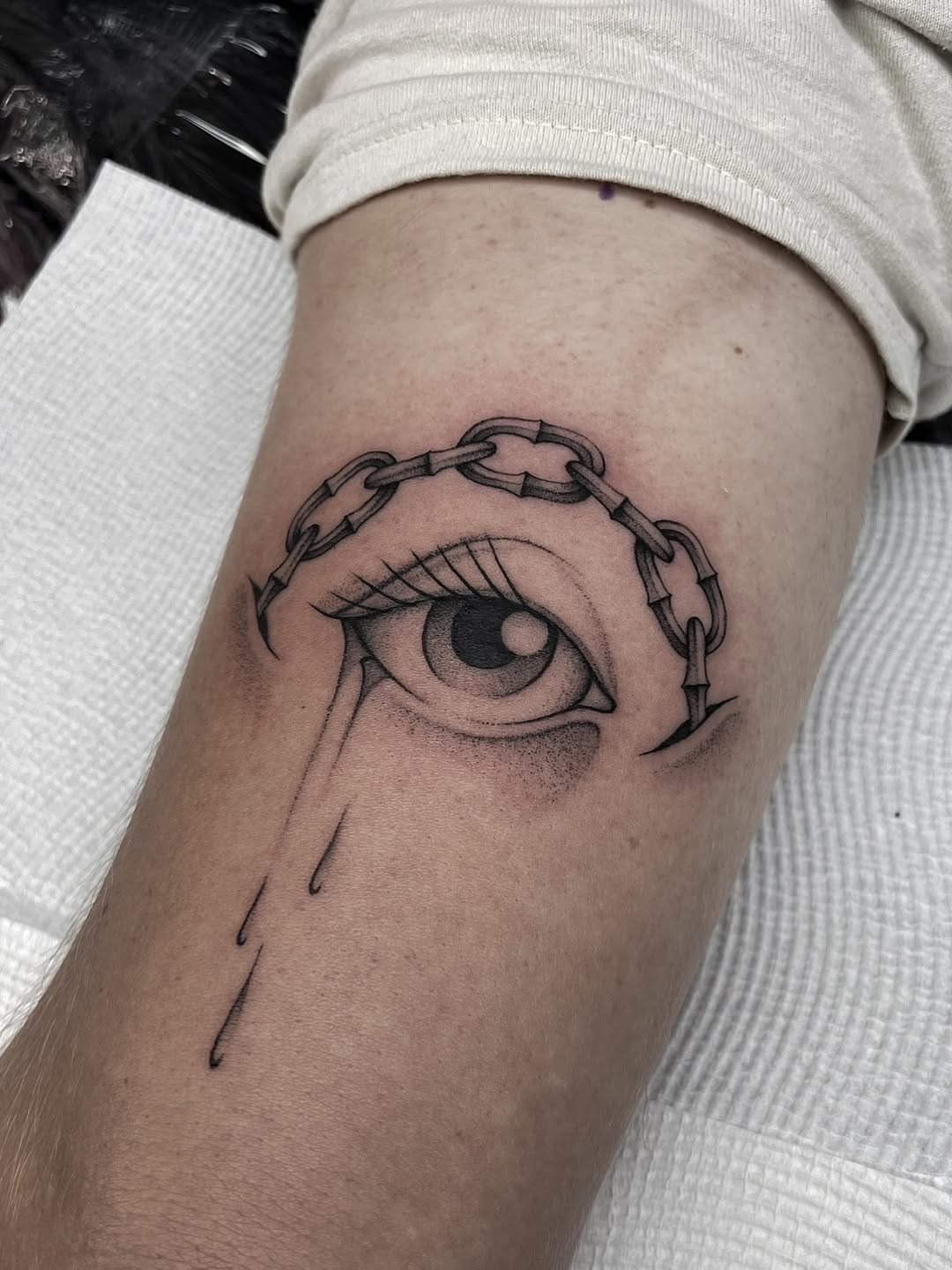 Tattoo by @bradtattoos_ — fine_line, black_and_grey
