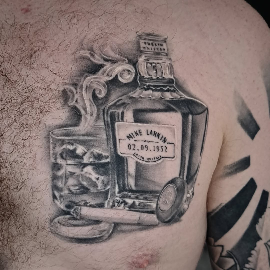 Tattoo by @divinemacabre โ realism, black_and_grey