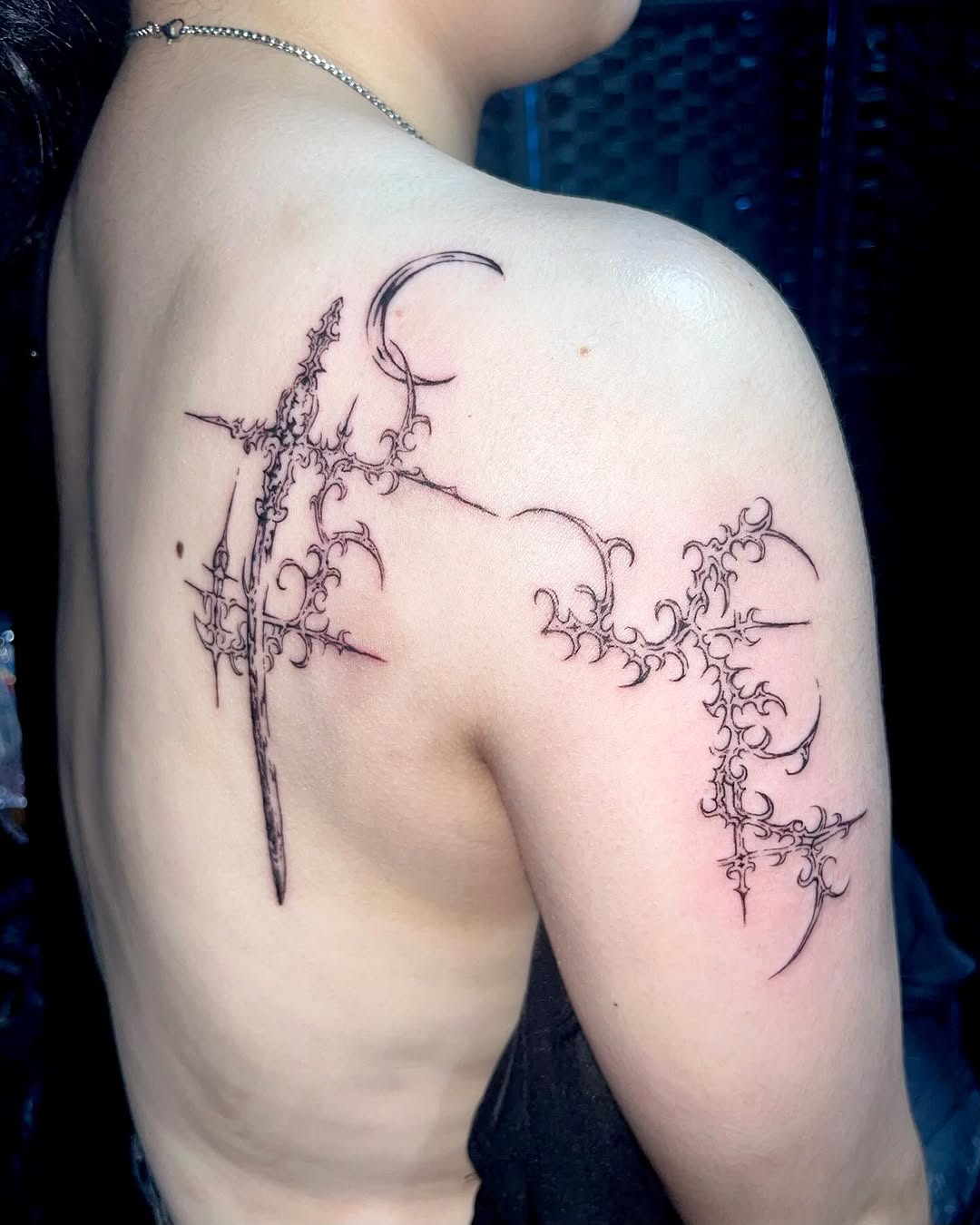 Tattoo by @mwah.ttt — blackwork, ornamental
