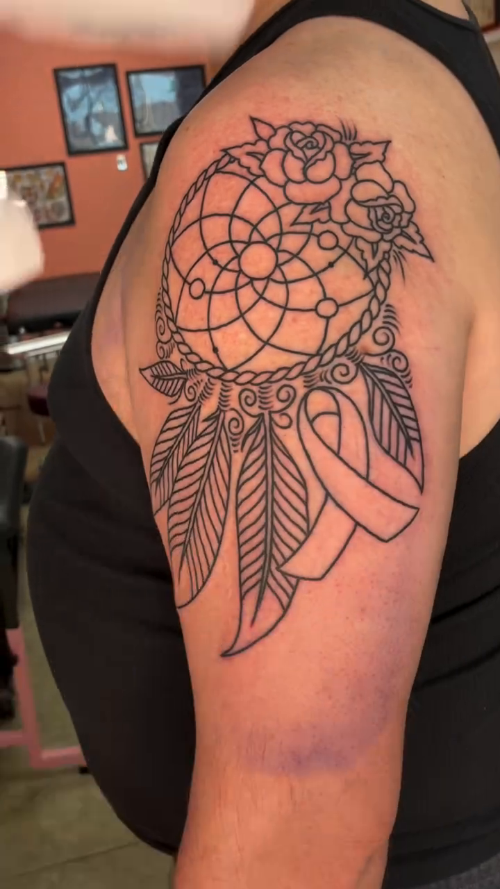 Tattoo by @chrischapmantattoo — illustrative, black_and_grey