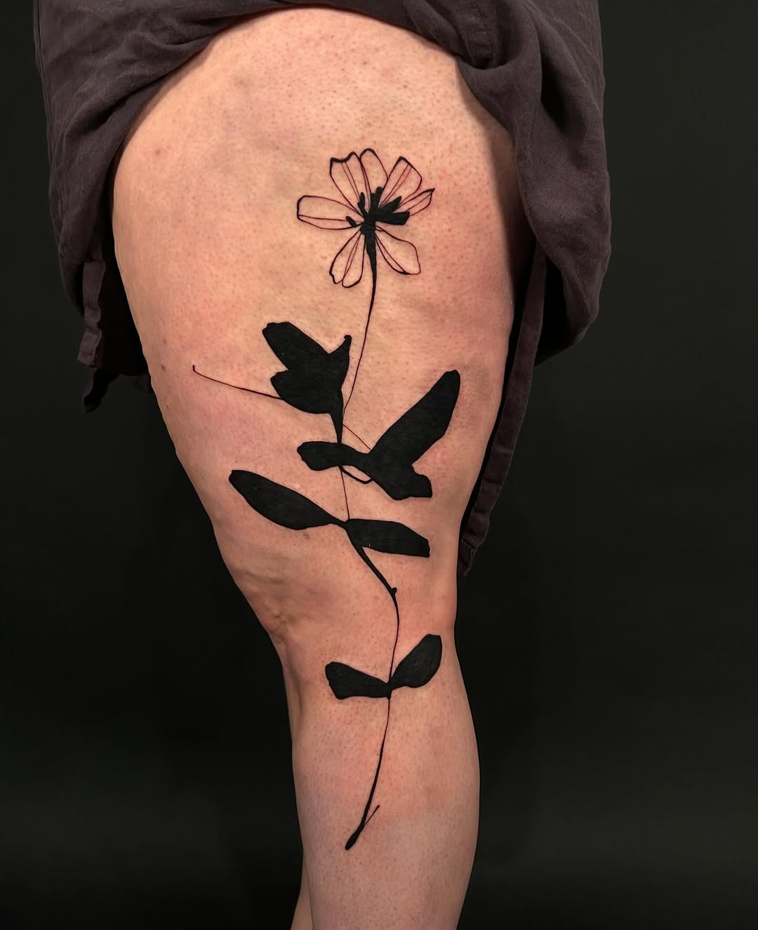 Tattoo by @laurabochet_tattoo — blackwork