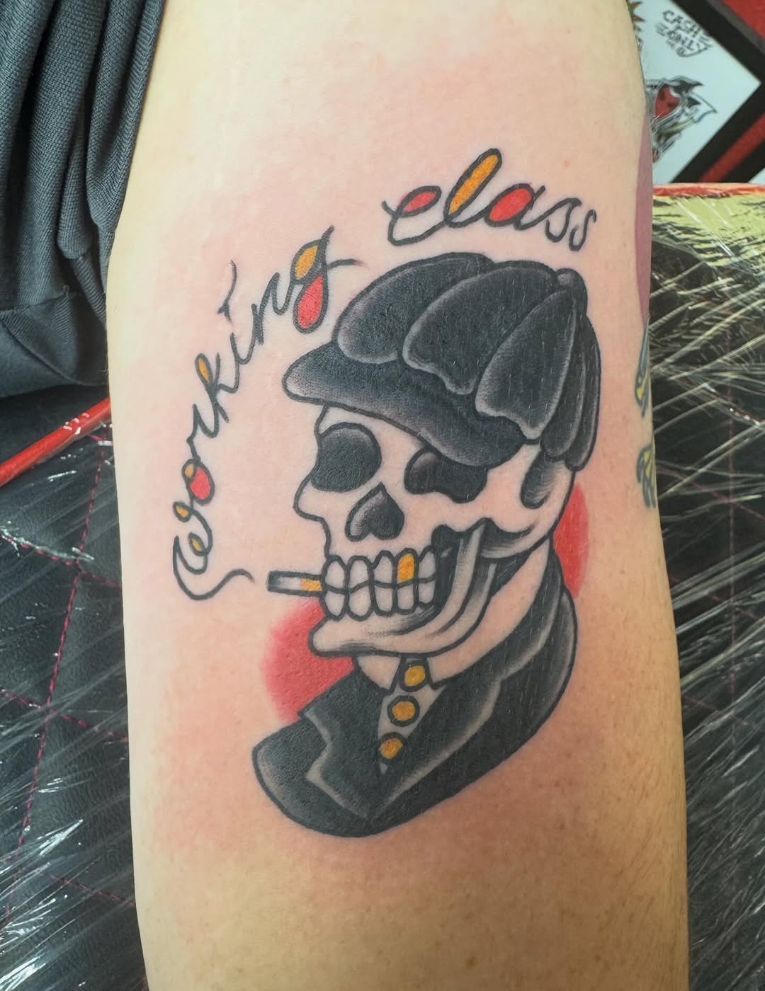 Tattoo by @tattoosbybobcat — american_traditional, lettering_script