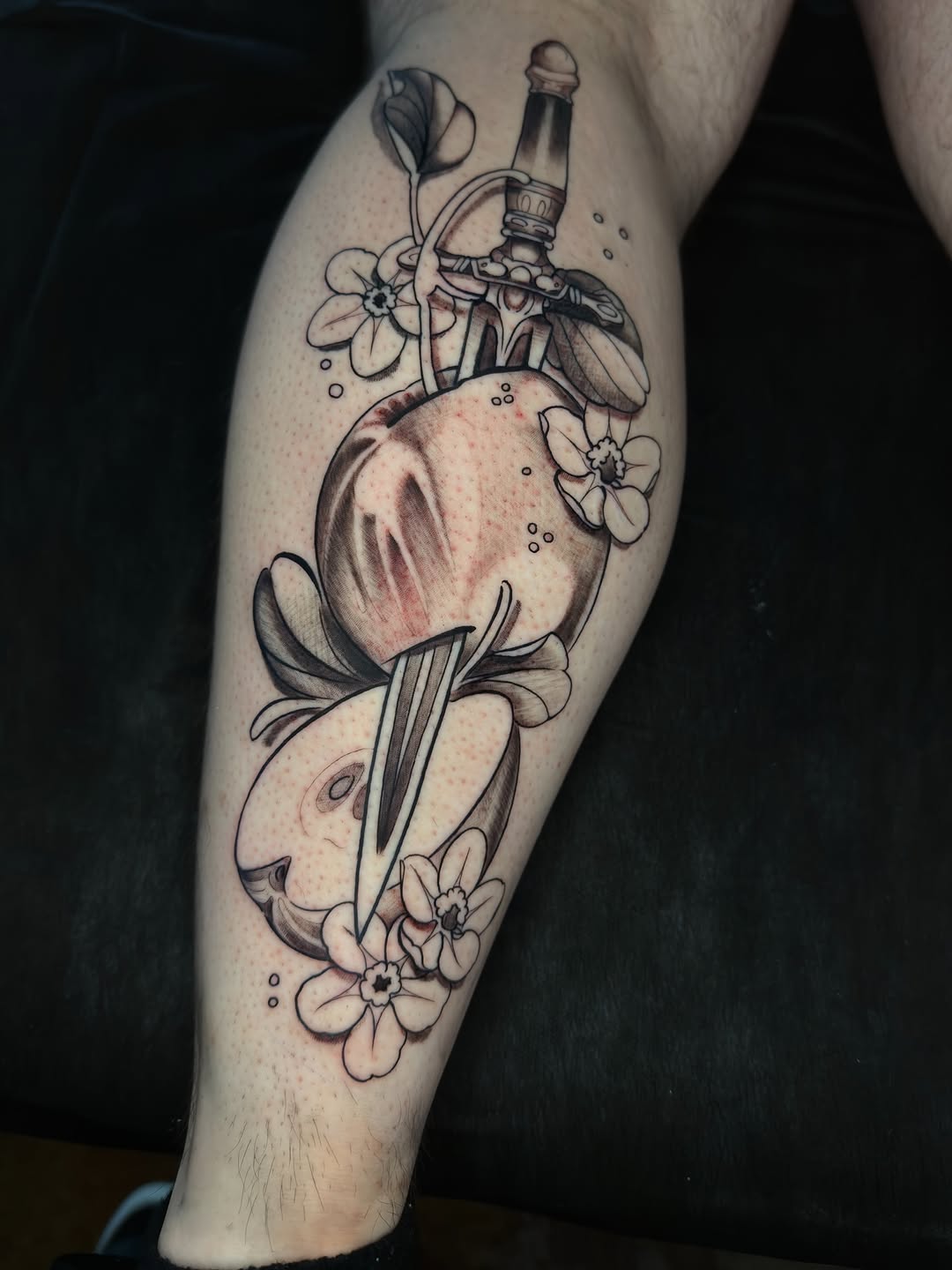 Tattoo by @devoknee — realism, black_and_grey