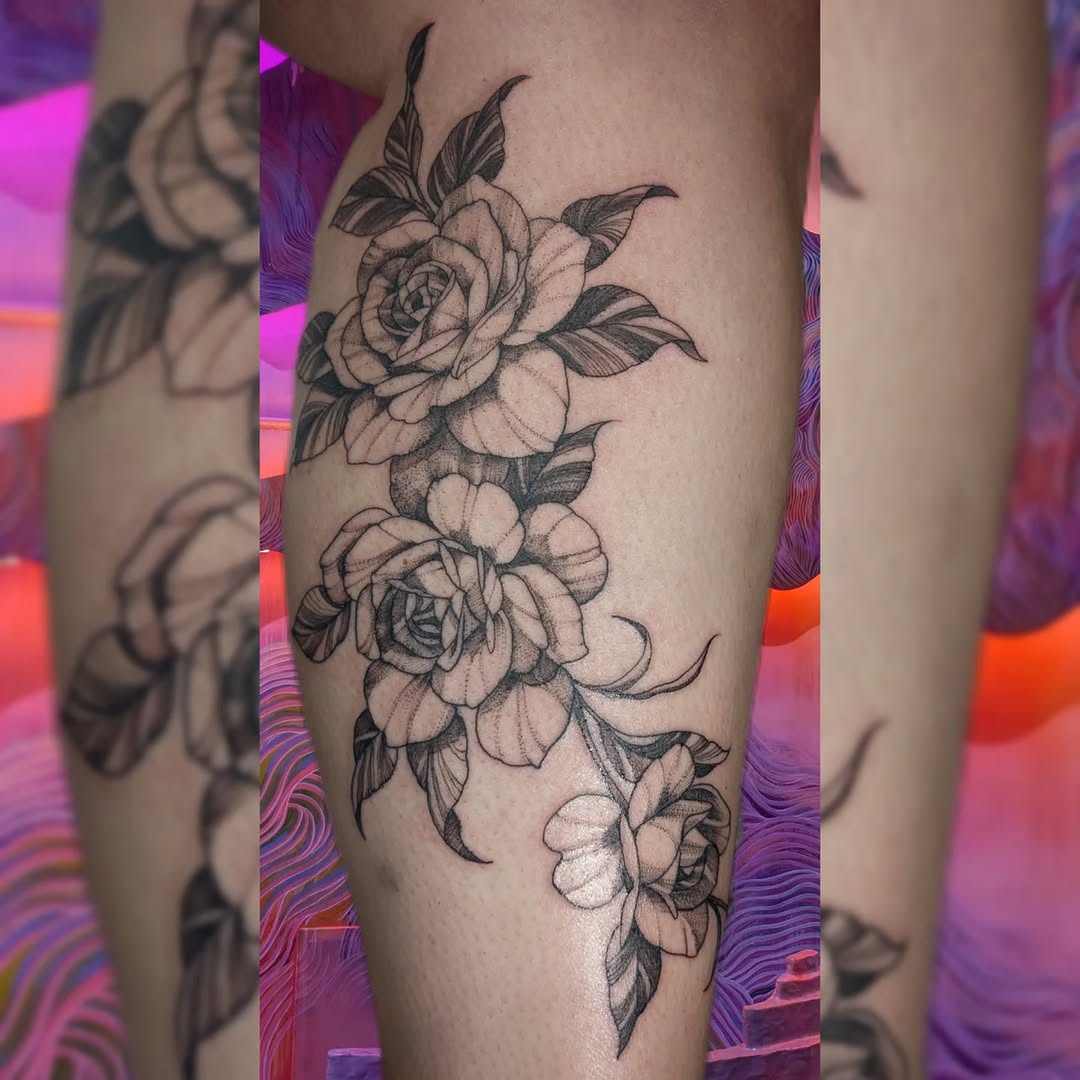 Tattoo by @crappie.tatts — illustrative, black_and_grey