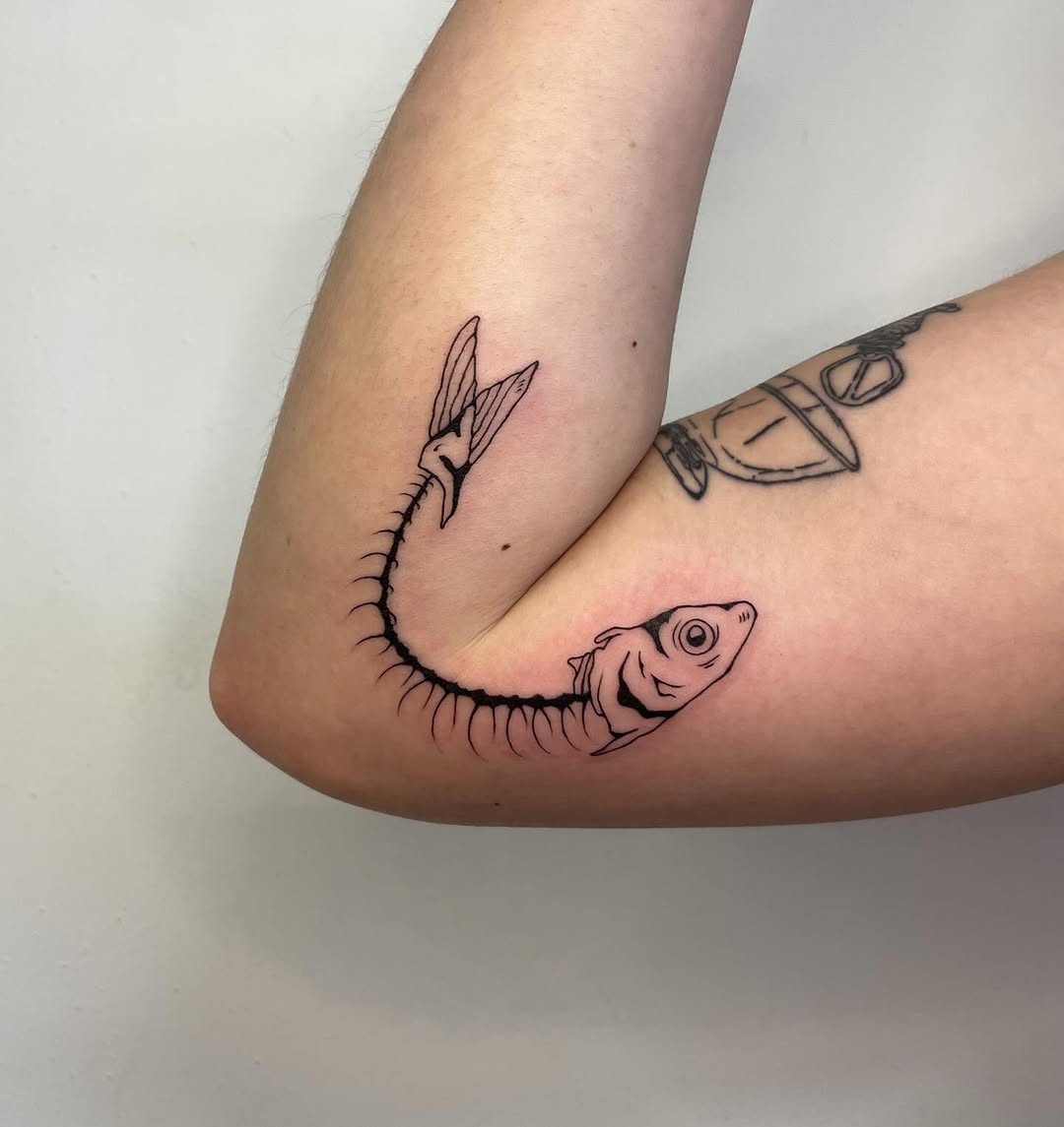Tattoo by @iris.tats — illustrative, black_and_grey