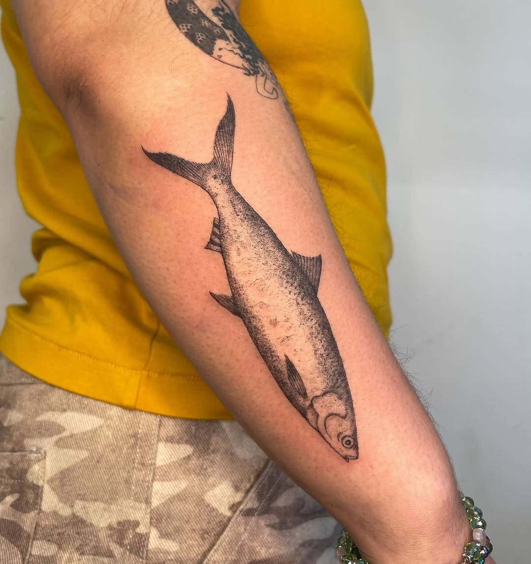 Tattoo by @iris.tats — black_and_grey, illustrative