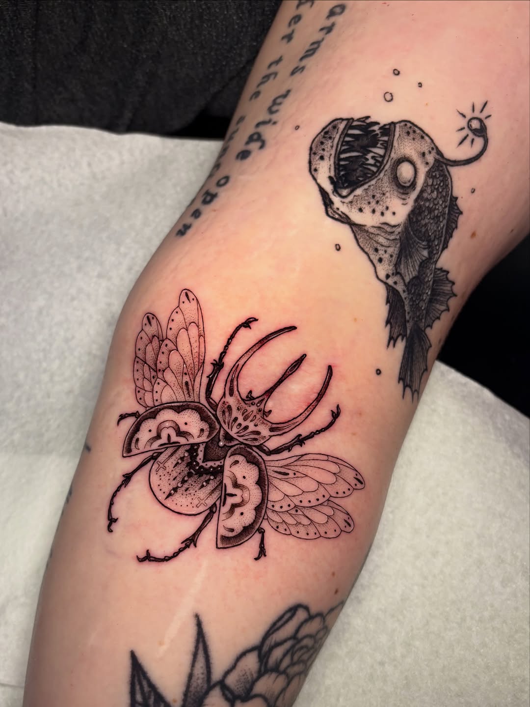 Tattoo by @witching.hourrr โ dotwork, illustrative
