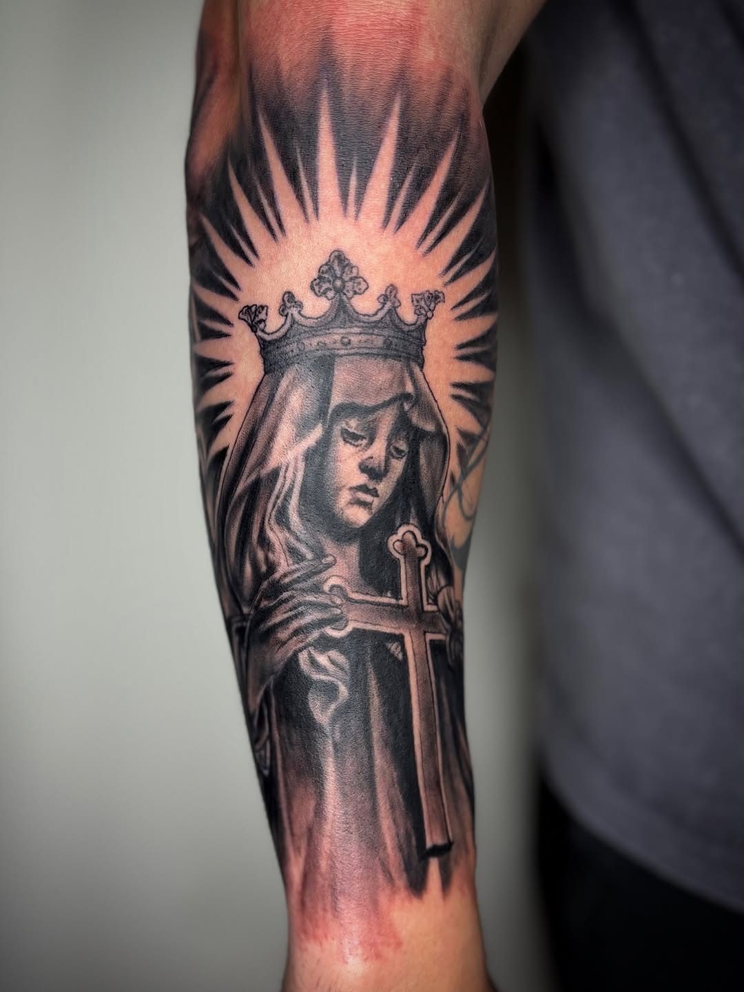 Tattoo by @zhentats2 β black_and_grey, realism