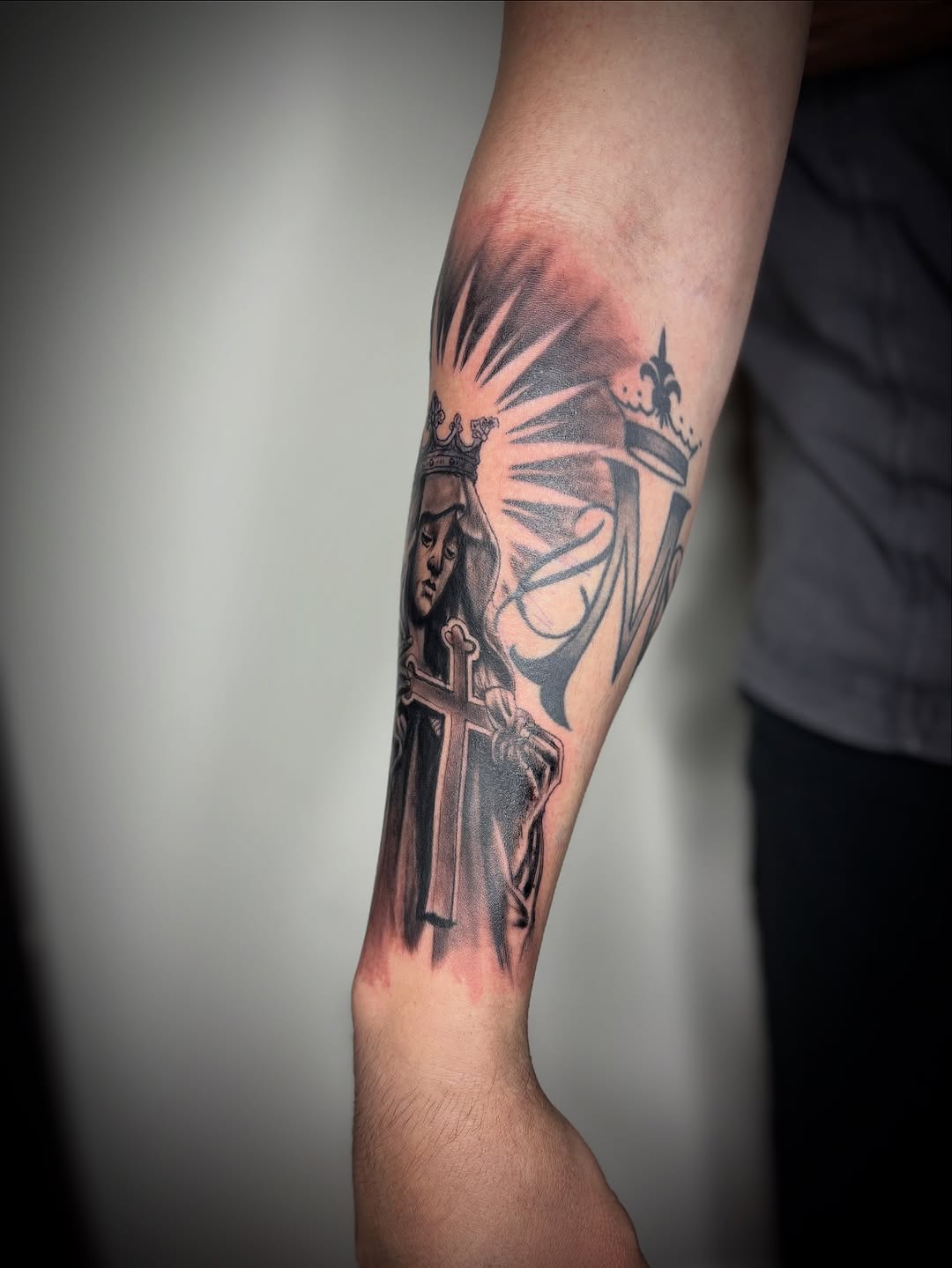 Tattoo by @zhentats2 β black_and_grey, realism
