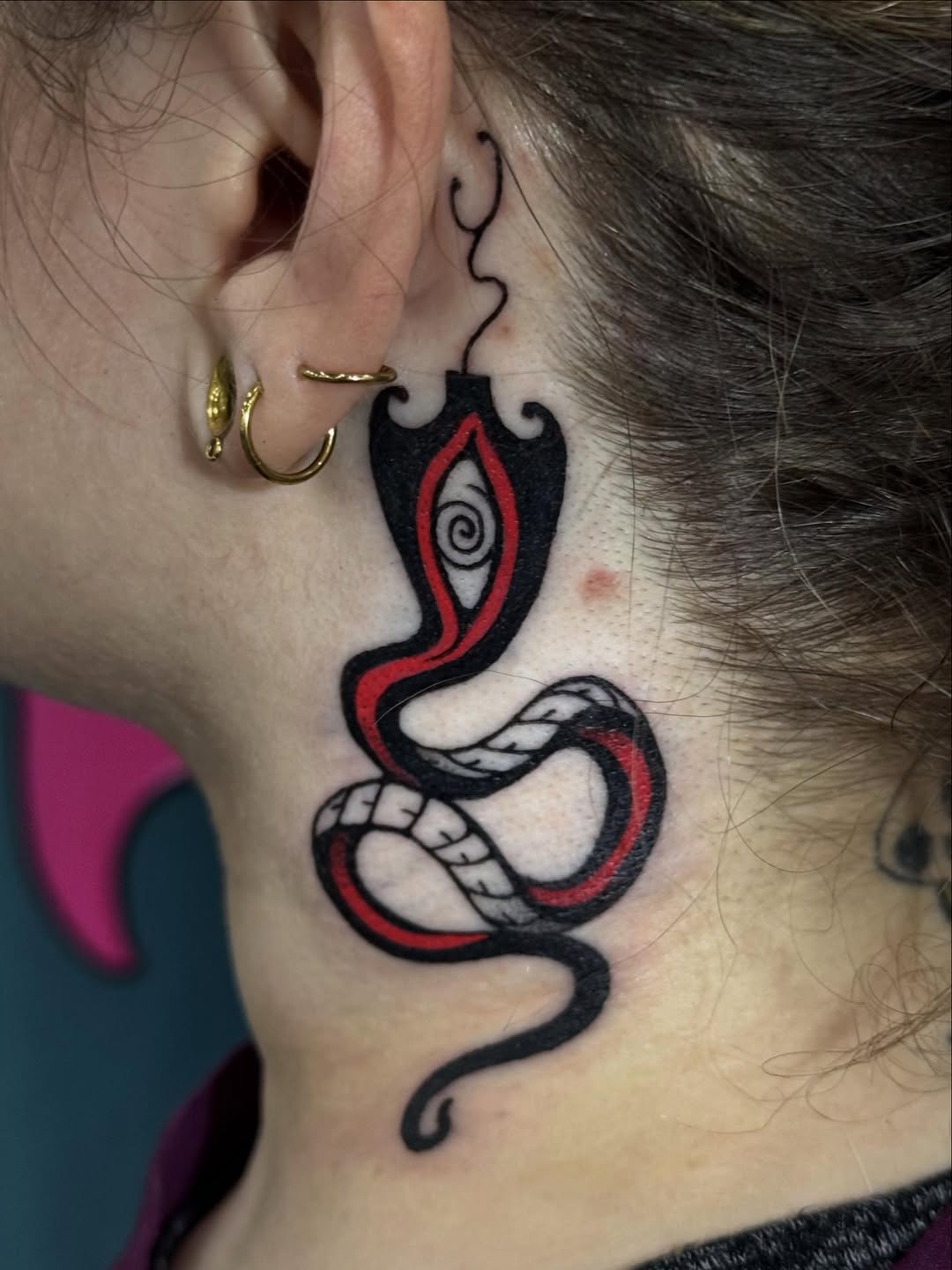 Tattoo by @l0ufio — blackwork, trash_polka
